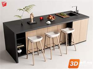 Kitchen island Skp Files
